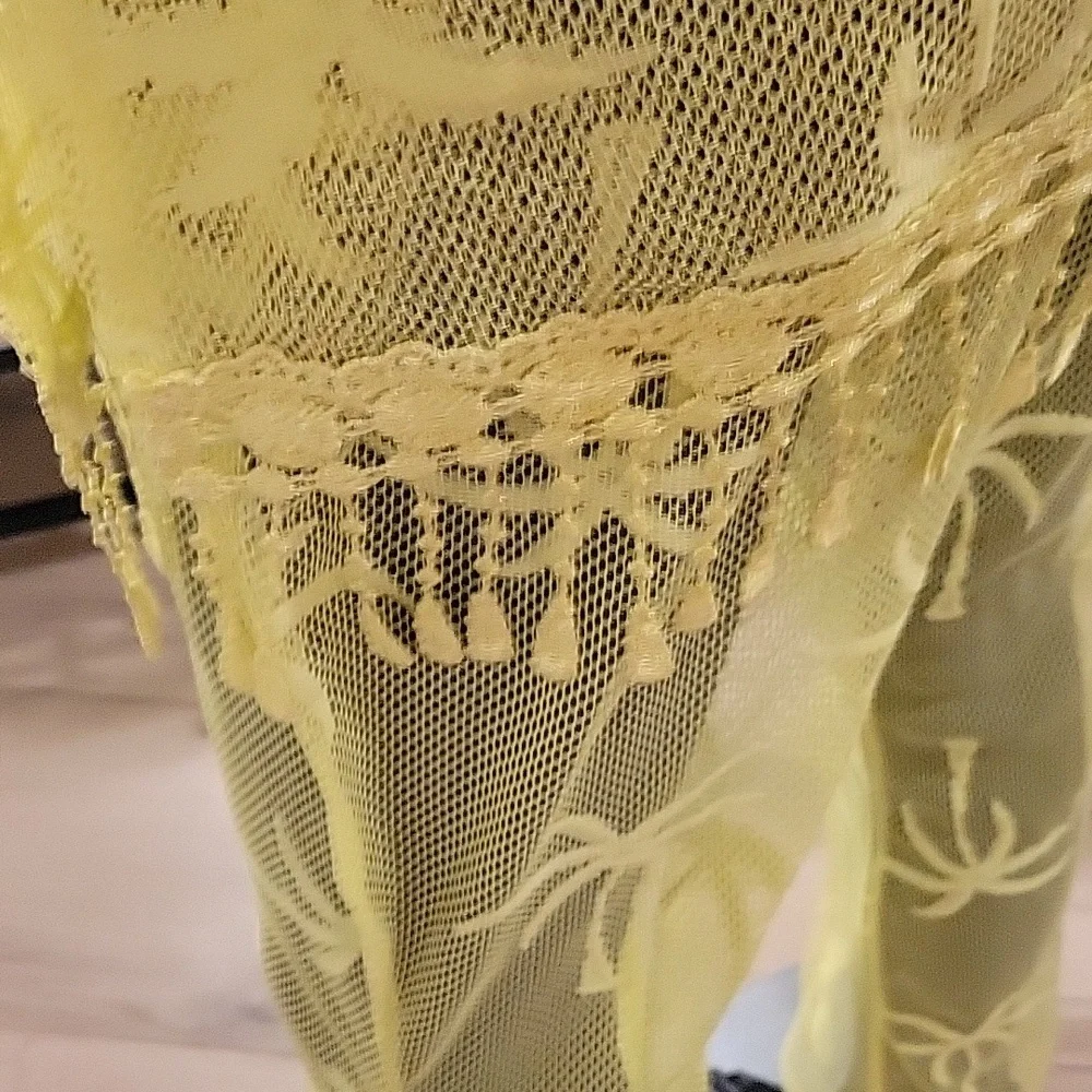 MIKEN Swim | 2-piece | Mesh Swimsuit Coverup | Sz. S | Mustard | NWOT + Swim top - Picture 12 of 17
